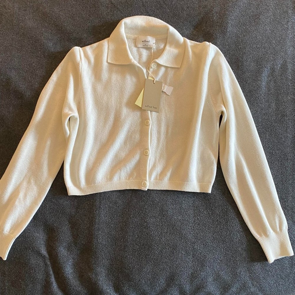 NWT Aritzia Wilfred Nextdoor Sweater Size Medium Merino Wool